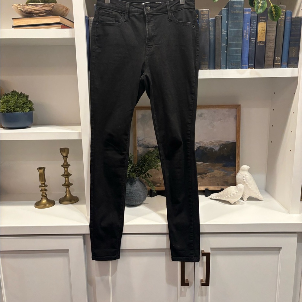 Old Navy High Rise Rock Star Black Skinny Jeans